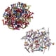 thumbnail image 1 of Sujetadores de papel Brads 100 Piezas de Sujetadores de Papel Redondos Multicolores Mini Suministros de Clavos de Metal, 1 of 7
