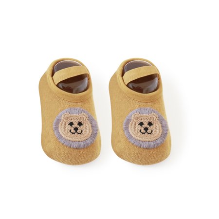 

Homeex Korean Version Cartoon Non-slip Newborn Baby Toddler Socks Grey M