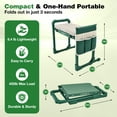 thumbnail image 5 of Saker Foldable Garden Kneeler & Seat, Heavy Duty Gardening Stool with Extendable Legs, Cushion & Tool Bag, 5 of 9