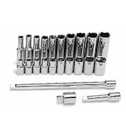 Master Mechanic 45-Piece SAE Socket Tool Set, 1/4 Inch Drive, Ratchet Kit