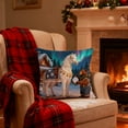 thumbnail image 4 of kladzum Christmas Pillow Covers 18x18 Inches, Festive Decorative Print Linen Throw Pillow Covers with Cute Animals, Exquisite Graphic Pillow Cases for Sofa, Bed, Couch, Home Room Decor, 4 of 6