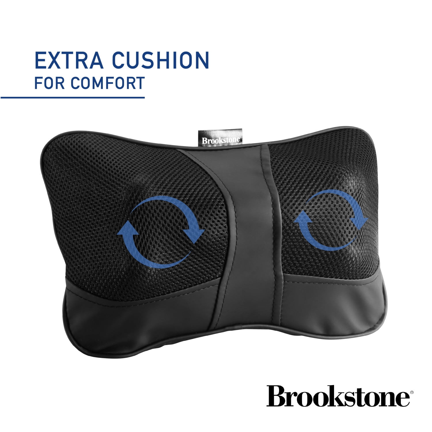 Brookstone Shiatsu Neck & Lumbar Massage Pillow, 6 Massage Nodes