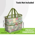 thumbnail image 3 of Garden Tool Bag,Labrador Dog and Flower Floral Garden Tool Organizer,Garden Gifts,Waterproof Multi-Pocket Garden Tool Storage 11.8x5.5x11.4 Inch(Tools NOT Included), 3 of 6