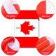 thumbnail image 3 of Guirnalda de banderas de Canadá AhfuLife, 60 piezas, 14 x 21 cm, doble cara, 3 of 6