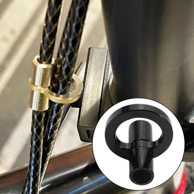 Clips de retención de cable de freno de bicicleta para de freno de bicicleta, organizador de cables de tubería, bicicletas de carretera de mo Negro Baoblaze Guía de cables para bicicletas