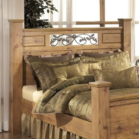 Ashley Bittersweet Wood King Poster Panel Headboard In Light Brown Ashley Bittersweet Wood King Poster Panel Headboard In Light Brown