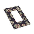 thumbnail image 7 of DouZhe 1-Gang Decorator/Rocker Wallplate, Funny Mexican Sugar Skull Flower Decorative Wall Plates, 7 of 7