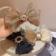 thumbnail image 3 of Chica de hadas encantadora moda arco horquilla pinza pelo para la vida diaria viajes fiesta festivales, malla horquilla con taladro, 3 of 5