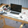 thumbnail image 3 of Long Mouse Pads for Desk,White Christmas Gnome Pattern Desk Mats on Top Of Desks, Desk Mouse Pad Extra Large with 3mm Non-Slip Base and Stitched Edge for Gaming,Office,Work,Home 35.4x15.7in, 3 of 5