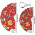 thumbnail image 3 of Coolnut Christmas Tree Skirt Santa Xmas Tree Skirt, Floor Door Round Mat Decorations for Holiday Party Home Christmas Day Ornaments,35.4", 3 of 6