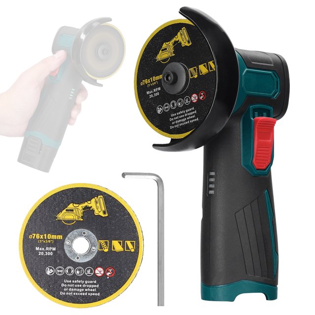 Graflsoa 3-Inch Cordless Angle Grinder - Multi-Functional Handheld Cutting Tool with Dustproof Design, Brushless Motor, and Versatile Polishing & Grinding Capabilities (Bare Tool)