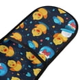 thumbnail image 2 of Dailycode Double Sided Oven Mitt with Loop Heat Resistant Kitchen Long Potholders 7" x 35" Ducks with Hat and Heart, 2 of 6