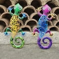 thumbnail image 2 of Monstrate Gecko de Metal para decoración de pared, decoración colgante para el hogar, escultura colgante para balcón, árbol grande, adornos Decoración, 2 of 6