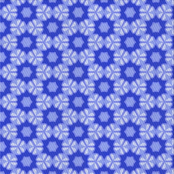 Ahgly Company Machine Washable Indoor Square Transitional Day Sky Blue Area Rugs, 5' Square