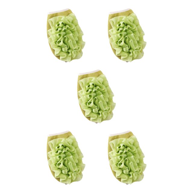 Monstrate Toalla de doble cara Guantes de baño Ducha Exfoliante Removedor Toallita Cuerpo Baño Frotamiento Limpieza Accesorio Herramienta Verde Type2 NO2