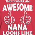 thumbnail image 3 of CafePress - Awesome Nana Looks Like T Shirt - Women's Traditional Fit Dark T-Shirt, 3 of 4