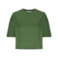 thumbnail image 5 of Diufon Womens Crop Tops Summer Casual Solid Color T-Shirts Round Neck Short Sleeve Lightweight Tees, 5 of 6