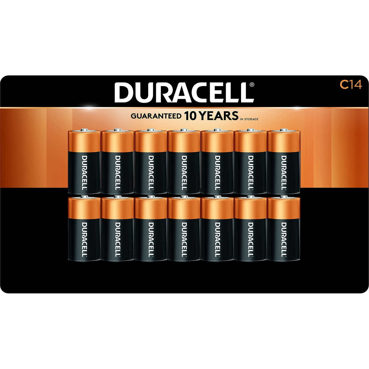 Duracell C Alkaline Batteries, 14 Count