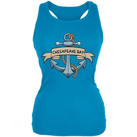 Anchor at Chesapeake Bay Juniors Soft Tank Top 2XL