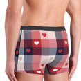 thumbnail image 3 of Goofa Heart Plaid Printed Men's Boxer Briefs Underwear, Moisture-Wicking Underwear, Trunk,Soft and Breathable Cotton Underwear-X-Large, 3 of 9