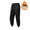Black, variant on SYMOID Men's Big & Tall Fleece Lined Jogger Pants Black Size 3XL - 100% Polyester, Side Zip Pockets, Drawstring Waist, Warm for Cool Weather