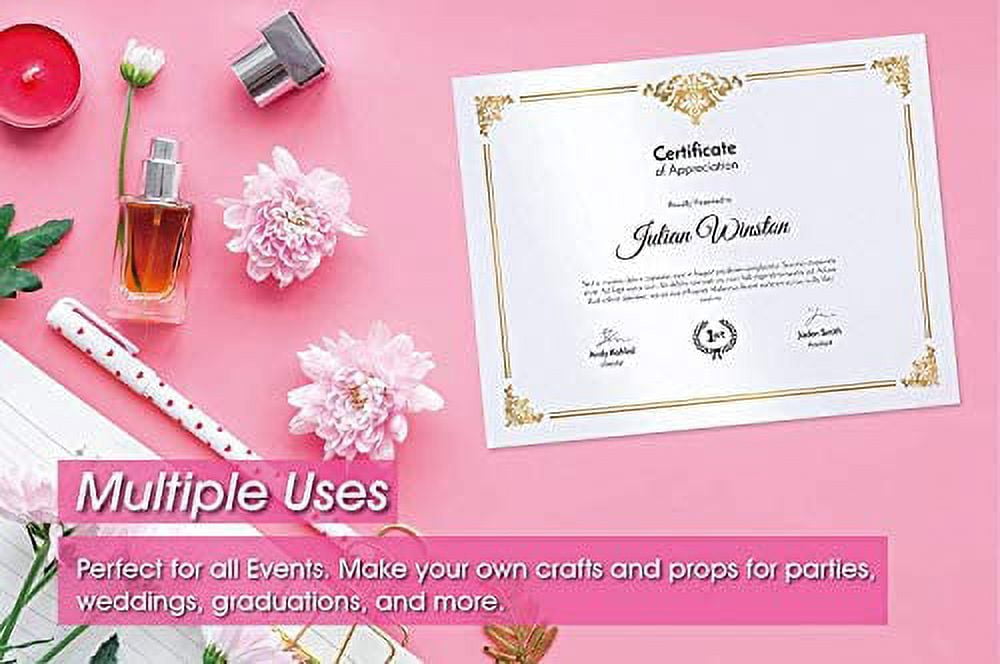 Limited Papers (TM) Shimmer Pure White Pearl, Text and Cardstock Digital Metallic Stationary Paper. Perfect for Business, Invitations, Weddings. and More. Variety of Sizes. (8.5 x 11, 92 Cover)