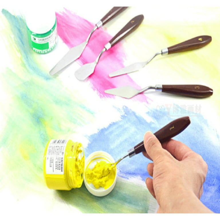 ☆7Pcs/Set Stainless Steel Oil Painting Knives Spatula Palette