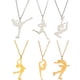 thumbnail image 3 of Collar con colgante geométrico de diseño para mujer, gargantilla de Gimnástico, cadena de gimnasio, joyería deportiva, regalos de aniversario, 3 of 4