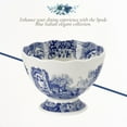 thumbnail image 5 of Portmeirion Blue Italian Footed Bowl, Made of Porcelain, Berries, Sweets, and Chocolate Bowl, Scalloped Edge, Measures 4.75-Inch, Dishwasher and Microwave Safe, 5 of 7