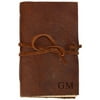 Custom Genuine Rustic Leather-Bound Mini Journal