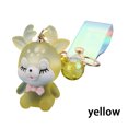 thumbnail image 3 of Keychain Pendant Luminous Hanging Ball Backpack Handbag Purse Wallet Keyring Decoration Backpack Purse Bag Key Chain Handcraft Fashion Stylish Decor Yellow, 3 of 9