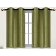 thumbnail image 2 of BLACKOUT CURTAINS SHORT (30" W X 36" L, LIME , 1 PIECE) HALF WINDOW CURTAINS TIERS SOLID MICROFIBER VALANCES PANELS THERMAL INSULATED FOR BASEMENT WINDOW D24, 2 of 3