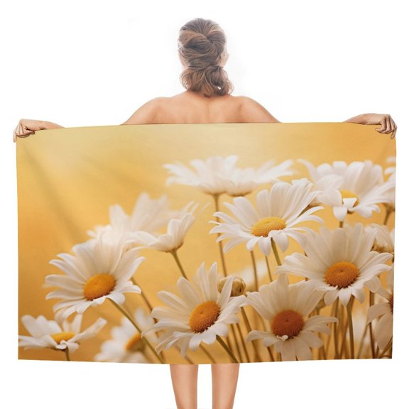 Sunflower Beach Towel, Microfiber Beach TowelsAbsorbent, Compact, Beach Blanket, Lightweight Towel for The Swimming