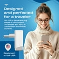 thumbnail image 4 of Ceptics Switzerland Plug Adapter, Travel with QC 3.0 & PD, Safe Dual USB & USB-C - 2 USA Socket Compact & Powerful - Quick Charge 3.0 & Power Delivery - Type J AP-11A - Fast Charging, 4 of 13