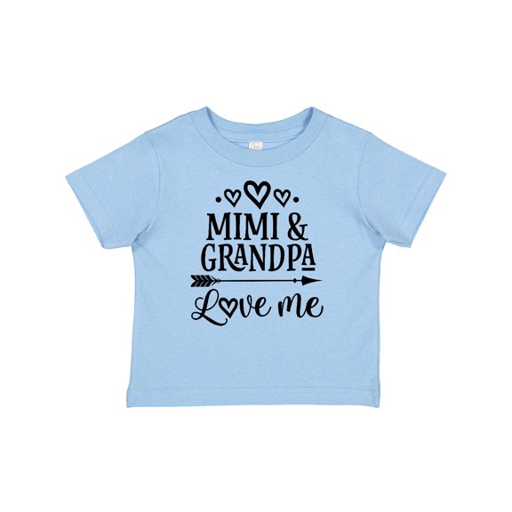 Inktastic Mimi and Grandpa Love Me Girls Baby T-Shirt