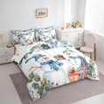 thumbnail image 3 of Manfei Kawaii Snowman Twin Bedding Sets 7-Piece for Kids, Winter Leaf Botanical Bedding Comforter Set, Merry Christmas Reversible Sheet Sets, Super Cozy Room Decor, 3 of 7