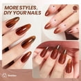 thumbnail image 5 of Beetles Mocha Mist Jelly Gel Polish, 15ml, Brown Sheer Translucent UV Formula, 5 of 6