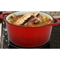 thumbnail image 2 of Eternal Kitchen Ideas Enameled Cast Iron Dutch Oven with Lid 3 Quart, Red, 2 of 5