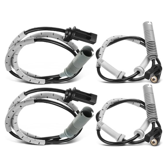 ABS Speed Sensor Set 4 - Compatible with 2007 - 2011 BMW 328i 3.0L 6-Cylinder 2008 2009 2010