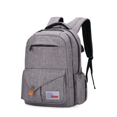 - ELE BABY Diaper Bag Backpack - Multi-functional Travel Backpack with Changing Pad and BONUS Insulated Bottle Bag - Large Capacity for Travel, School & Adventure, Unisex Nappy Bag