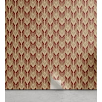 Ambesonne Abstract Modern Art Peel & Stick Wallpaper for Home, Rhombus Pattern, 13"x72", Slate Brown Burgundy