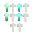 thumbnail image 4 of Masteelf Cross Shape Luminous Stone Pendant for DIY Necklace Making Assorted Color Smooth Surface 10 Pcs, 4 of 8