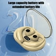 thumbnail image 6 of Open Ear Headphones Wireless Bluetooth 5.3 Earbuds, 40H Playtime with Digital Display, HiFi Stereo, ENC Clear Calls, Lightweight & IPX5 Waterproof Sports Earphones for Running & Workouts(Beige), 6 of 8