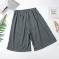 thumbnail image 6 of Cargo Shorts for Men Summer Fashion Trend Casual Comfortable Solid Mesh Beach Bottom Shorts Grey, 6 of 7