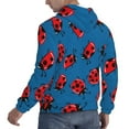 thumbnail image 6 of Lsque Colorful Ladybird Pattern Casual Men's Hoodie,Hooded Sweatshirt with Kangaroo Pocket,Pullover Hoodie-4X-Large, 6 of 7