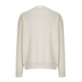 thumbnail image 6 of Timegard Womens Sweaters V Neck Long Sleeve Pullover Solid Color Oversized Tops Loose Comfy Blouses, 6 of 6