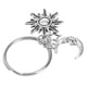 thumbnail image 2 of Llavero de sol, estrella y luna. Llavero premium. Adorno colgante especial. Soporte para llaves., 2 of 8