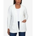 thumbnail image 4 of Alfred Dunner Womens Petite Chenille Long Open Cardigan, 4 of 6