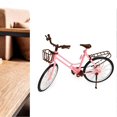 thumbnail image 2 of Bike Model Plastic Simulated Bicycle Model Lifelike Decorative Miniature Bike Desk Ornament Interactive Bike Toy for Desktop Shelf, 2 of 4