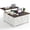 White, variant on EDX 35.6" Lift Top Coffee Table with Large Hidden Storage Compartment and Adjustable Shelves, Farmhouse Wood Square Center Wood Table with Charging Station&USB Port for Home Office, White